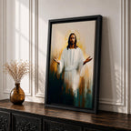 Jesus Wall Art Christ Redeemer Framed Canvas Christian Sacred Biblical Religious Home Decor