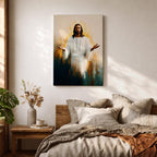 Jesus Wall Art Christ Redeemer Framed Canvas Christian Sacred Biblical Religious Home Decor
