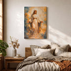 Virgin Mary Wall Art Blessed Mother Framed Canvas Heavenly Catholic Christian Spiritual Decor