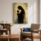 Virgin Mary and Baby Jesus Wall Art Madonna and Child Framed Canvas Christian Decor