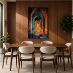 Islamic Arch Wall Art Mosque Corridor Framed Canvas Moroccan Archway Middle Eastern Islamic Decor