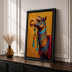 Camel Moroccan Wall Art Arabian Desert Dromedary Cultural Travel Gift Living Room Home Decor