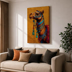 Camel Moroccan Wall Art Arabian Desert Dromedary Cultural Travel Gift Living Room Home Decor