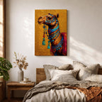 Camel Moroccan Wall Art Arabian Desert Dromedary Cultural Travel Gift Living Room Home Decor