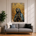 Our Lady of Guadalupe Wall Art Prayer Framed Canvas Virgen del Tepeyac Catholic Decor