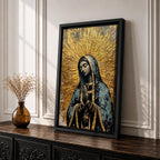 Our Lady of Guadalupe Wall Art Prayer Framed Canvas Virgen del Tepeyac Catholic Decor