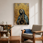 Our Lady of Guadalupe Wall Art Prayer Framed Canvas Virgen del Tepeyac Catholic Decor