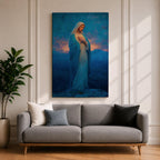 Virgin Mary Wall Art Prayer Pose Framed Canvas Madonna Christian Catholic Wall Decor