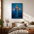 Virgin Mary Wall Art Prayer Pose Framed Canvas Madonna Christian Catholic Wall Decor