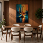 Scales of Justice Wall Art Balanced Scale Canvas Libra Symbol Modern Law Office Decor