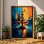 Scales of Justice Wall Art Balanced Scale Canvas Libra Symbol Modern Law Office Decor