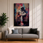 Astronaut Wall Art Street Style Space Painting Hypebeast Canvas Urban Graffiti Decor Sneaker Art