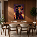Day of the Dead Wall Art Romantic Dia de los Muertos Canvas Mexican Decor