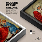 Virgin Mary and Child Wall Art Blessing Framed Canvas Madonna Christian Holy Family Decor