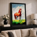 Horse Wildlife Wall Art Farm Horse Nature Rustic Ranch Gift Living Room Home Decor