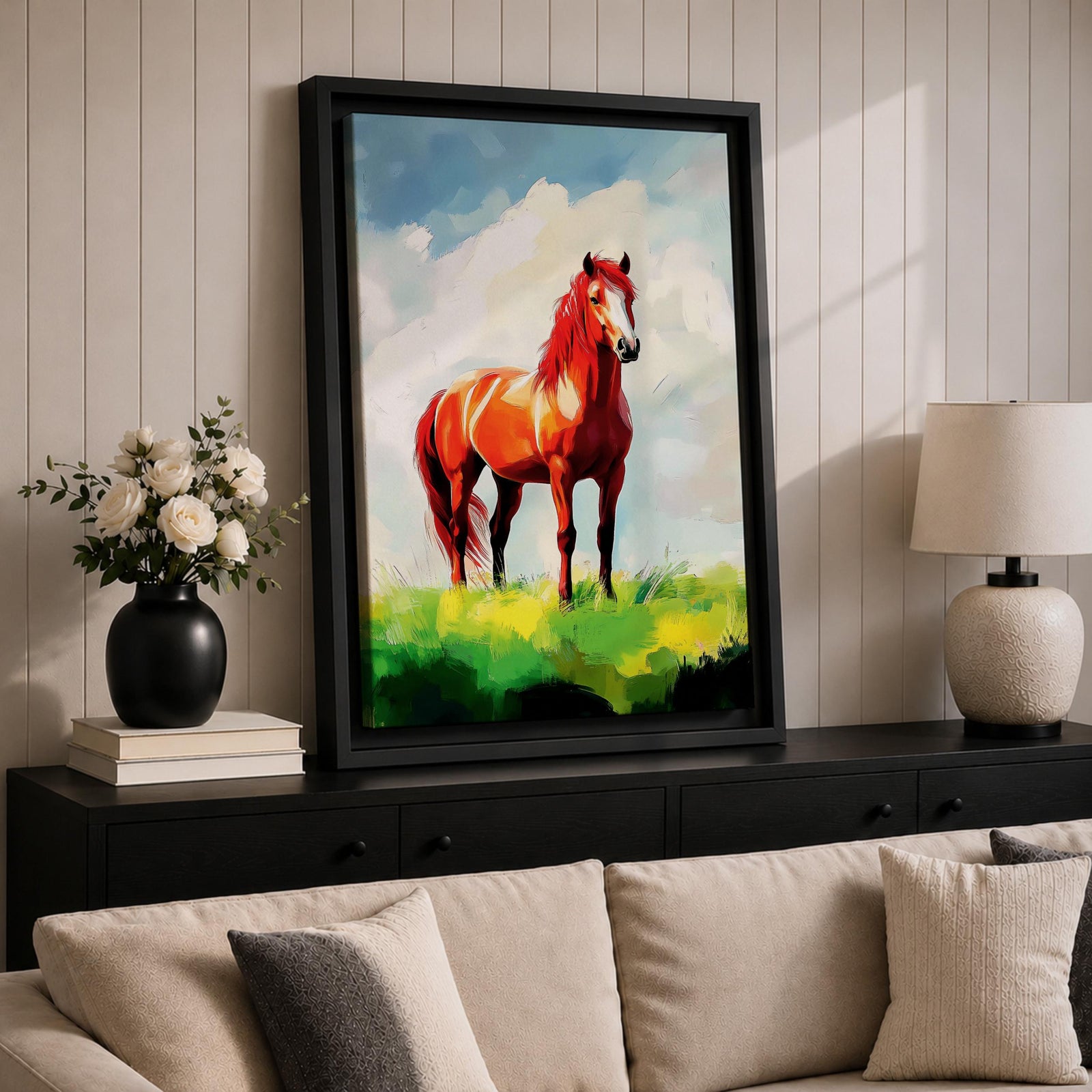 Horse Wildlife Wall Art Farm Horse Nature Rustic Ranch Gift Living Room Home Decor