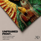 Our Lady of Guadalupe Wall Art Sunburst Framed Canvas La Morenita Mosaic Catholic Decor