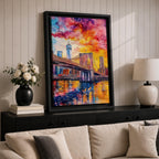 Brooklyn Bridge Wall Art New York Manhattan Skyline Cityscape Gift Living Room Home Decor