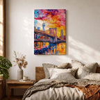 Brooklyn Bridge Wall Art New York Manhattan Skyline Cityscape Gift Living Room Home Decor