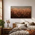 Meadow Flower Wall Art Prairie Bloom Framed Canvas Wildflower Impasto Rustic Home Decor
