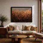 Meadow Flower Wall Art Prairie Bloom Framed Canvas Wildflower Impasto Rustic Home Decor