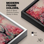 Cherry Blossom Bridge Wall Art Sakura Framed Canvas Japanese Garden Impasto Boho Home Decor