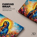 Our Lady of Guadalupe Wall Art La Morenita Framed Canvas Mexican Catholic Home Decor