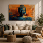 Buddha Wall Art Shakyamuni Framed Canvas Buddhist Meditation Zen Spiritual Bedroom Decor