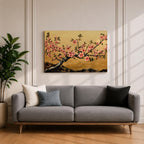 Cherry Blossom Wall Art Sakura Framed Canvas Japanese Botanical Asian Floral Boho Home Decor