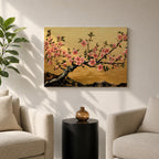 Cherry Blossom Wall Art Sakura Framed Canvas Japanese Botanical Asian Floral Boho Home Decor