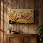 Cherry Blossom Wall Art Sakura Framed Canvas Japanese Botanical Asian Floral Boho Home Decor