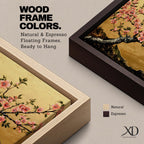 Cherry Blossom Wall Art Sakura Framed Canvas Japanese Botanical Asian Floral Boho Home Decor