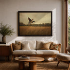 Mallard Duck Wall Art Anas Platyrhynchos Framed Canvas Wildlife Rustic Farmhouse Nature Home Decor
