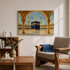 Kaaba Wall Art Arch View Framed Canvas Masjid Al Haram Mecca Hajj Islamic Decor