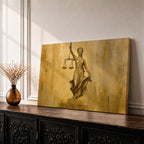 Lady Justice Wall Art La Justicia Framed Canvas Courtroom Lawyer Attorney Legal Home Decor