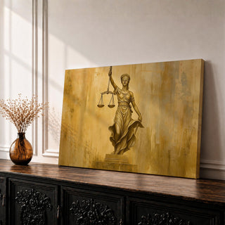 Lady Justice Wall Art La Justicia Framed Canvas Courtroom Lawyer Attorney Legal Home Decor