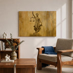 Lady Justice Wall Art La Justicia Framed Canvas Courtroom Lawyer Attorney Legal Home Decor