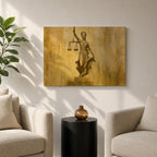 Lady Justice Wall Art La Justicia Framed Canvas Courtroom Lawyer Attorney Legal Home Decor