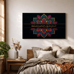 Assalamu Alaikum Wall Art Islamic Greeting Framed Canvas Ramadan Muslim Allah Arabic Home Decor