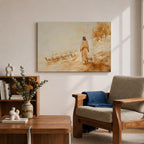 Good Shepherd Wall Art Christ the Shepherd Framed Canvas Biblical Farmhouse Christian Home Decor