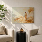 Good Shepherd Wall Art Christ the Shepherd Framed Canvas Biblical Farmhouse Christian Home Decor