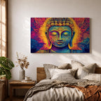 Buddha Wall Art Shakyamuni Framed Canvas Meditation Zen Buddhist Spiritual Living Room Decor