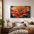 Peony Wall Art Bloom Framed Canvas Botanical Garden Abstract Floral Living Room Home Decor