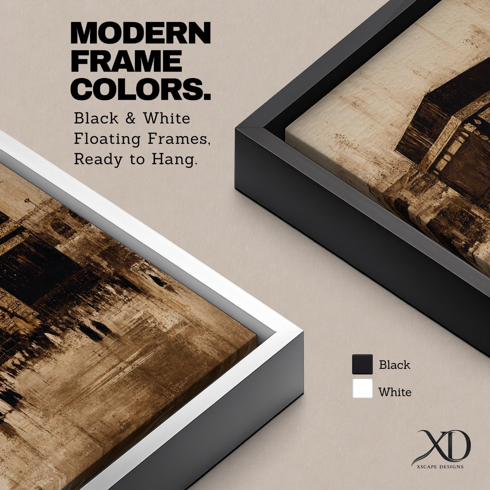 Bring the sacred beauty of Islam into your home with this Kaaba Wall Art, featuring a vintage sepia impressionist portrayal of the Holy Kaaba in Mecca. Rich neutral tones, expressive textures, and timeless painterly details create a peaceful focal point for prayer rooms and elegant Islamic interiors.