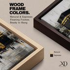 Elegant Kaaba wall art featuring the Holy Kaaba adorned with gold detailing, surrounded by worshippers in a textured abstract composition. Neutral black, gold, and ivory tones create a sophisticated Islamic canvas perfect for prayer rooms, living spaces, and Muslim home decor.