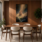 Bring timeless faith and serenity into your home with this Madonna and Child Wall Art, featuring heavenly sunbeams illuminating a peaceful wildflower meadow. This elegant Christian canvas print celebrates maternal love with soft painterly details, making it a beautiful focal point for any prayer room, nursery, or living space.