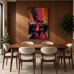 Ignite your passion for motorsport with this Formula One Wall Art, featuring a race car charging forward in a vibrant abstract painting. Bold neon colors, expressive brushstrokes, and dramatic motion make this canvas print a striking centerpiece for man caves, racing rooms, and automotive-inspired spaces.