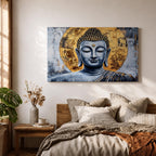 Buddha Wall Art Siddhartha Framed Canvas Zen Spiritual Meditation Boho Home Decor
