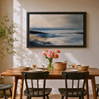 Seascape Wall Art Coastal Ocean Framed Canvas Abstract Landscape Gift Beach Home Decor