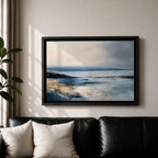 Seascape Wall Art Coastal Ocean Framed Canvas Abstract Landscape Gift Beach Home Decor